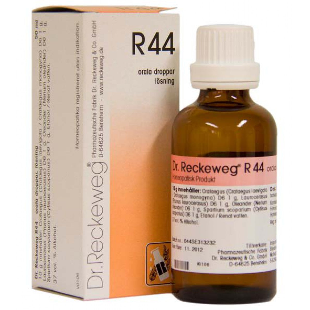 Dr reckeweg r44 disorders of the blood circulation 50ml urenus