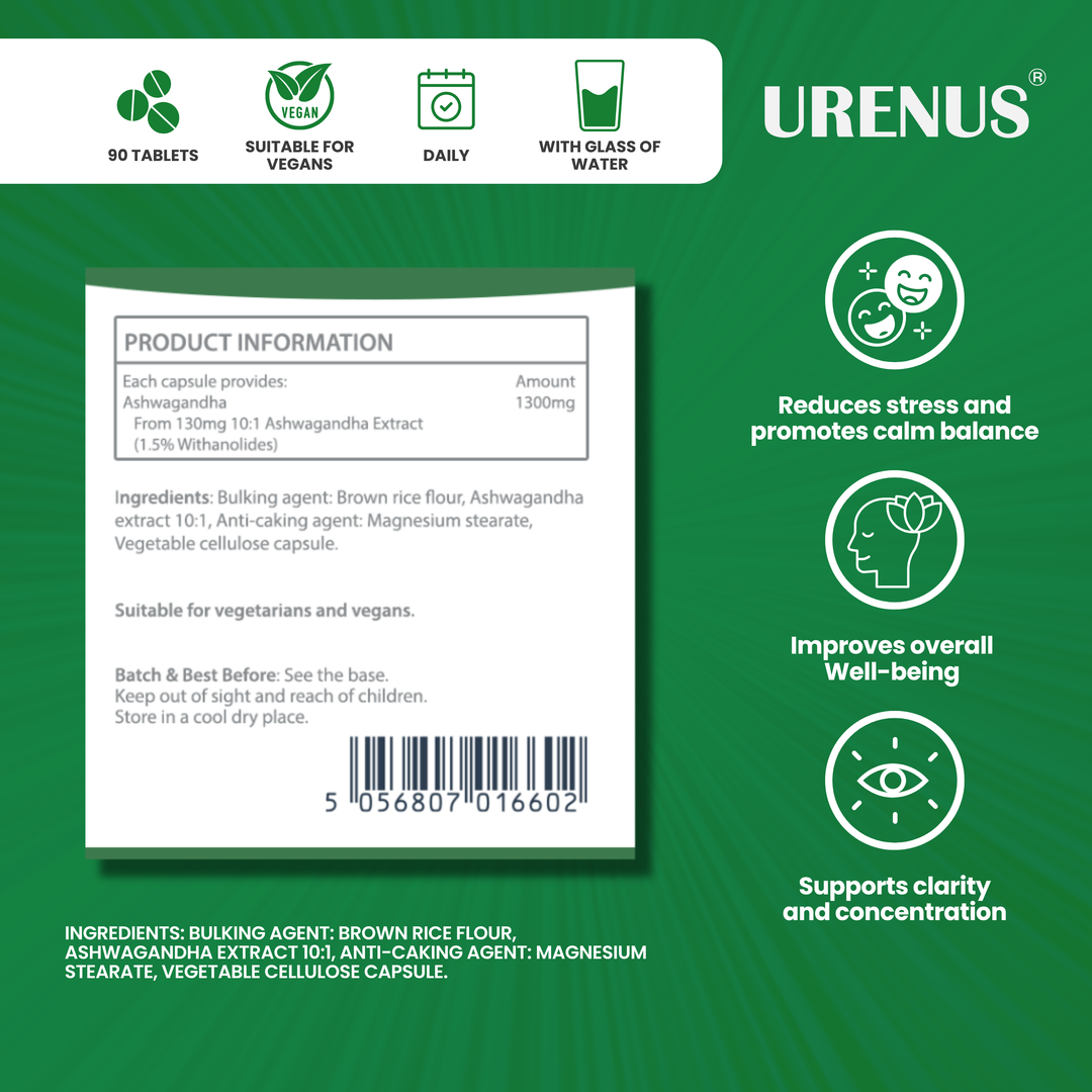 Ashwagandha 1300mg - 60 Capsules