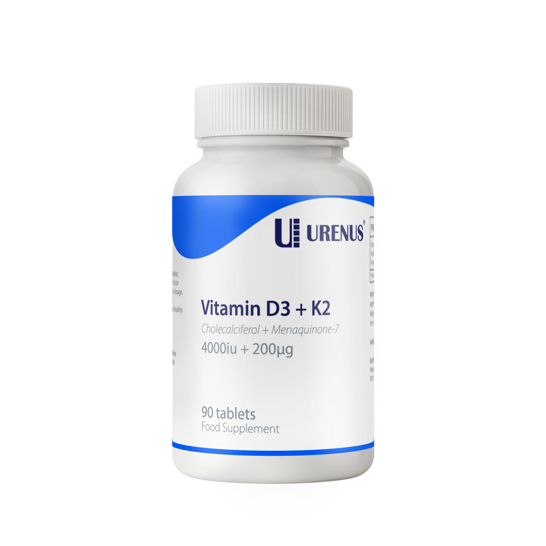 Vitamin D3 + K2 (4000 IU + 200 µg) – 90 Tablets