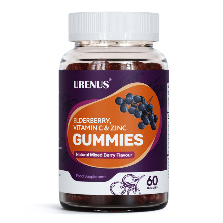 Elderberry, Vitamin C &amp; Zinc Gummies 100mg – 60 Gummies
