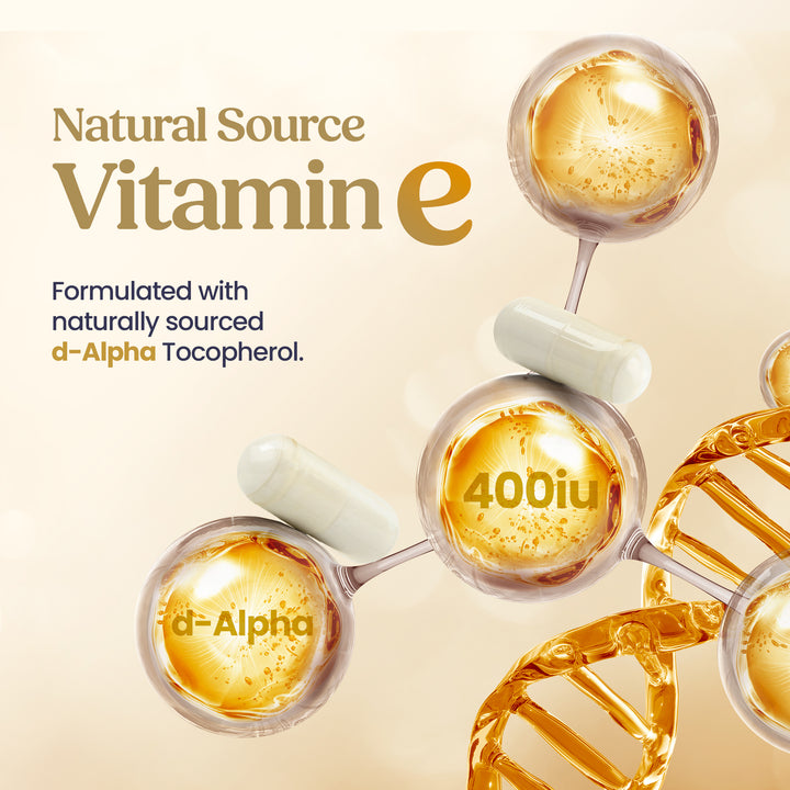 Natural Vitamin E 400 IU – 60 Capsules