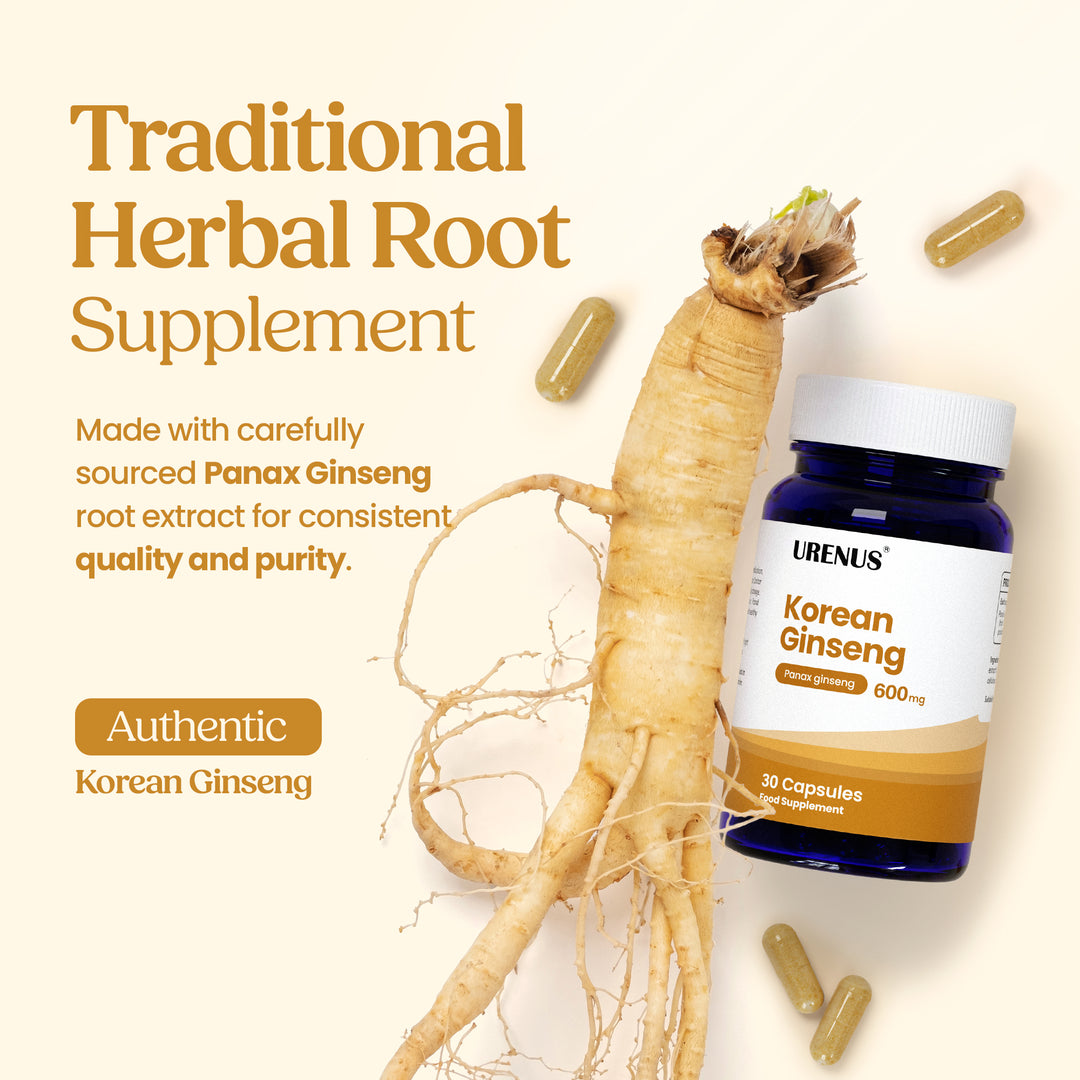 Korean (Panax) Ginseng 600mg - 30 Capsules