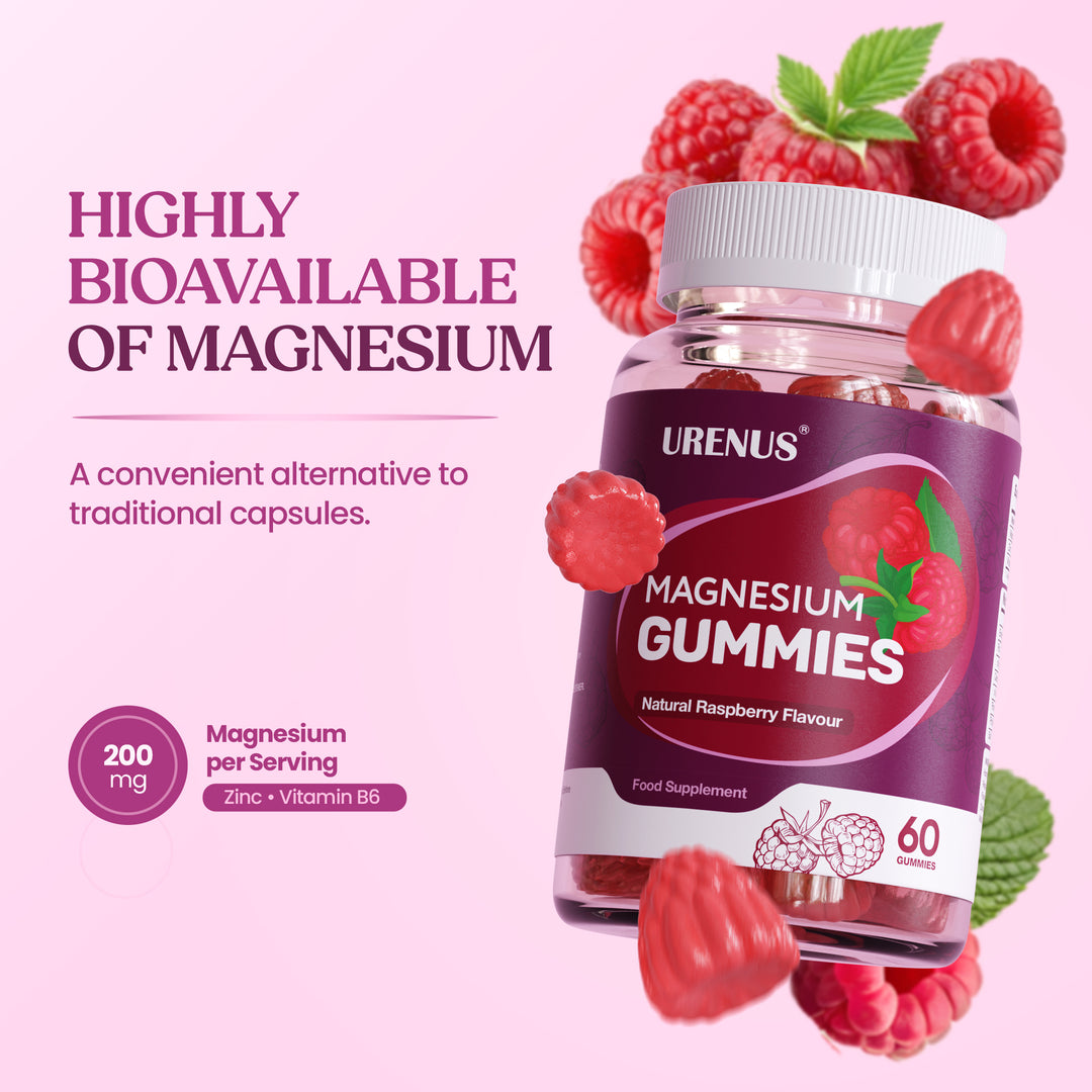 Magnesium Gummies 200mg with Zinc &amp; Vitamin B6 – 60 Gummies