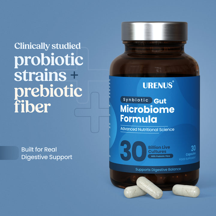 Synbiotic Gut Microbiome Formula - 30 Capsules