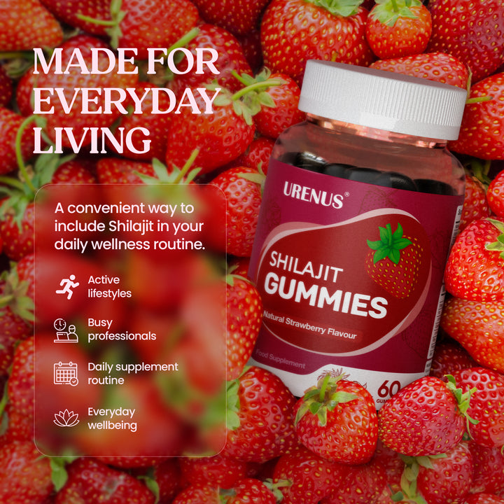 Shilajit Gummies 700mg with Vitamin C, B6 &amp; B12 – 60 Gummies Shilajit Made Easy