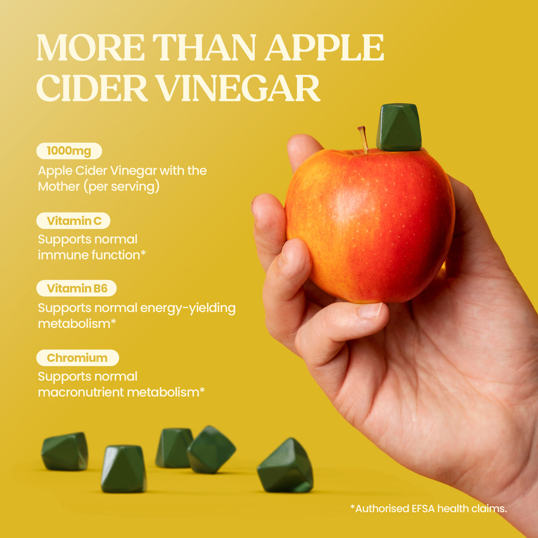 Apple Cider Vinegar Gummies 1000mg with Vitamin C, B6 &amp; Chromium – 60 Gummies
