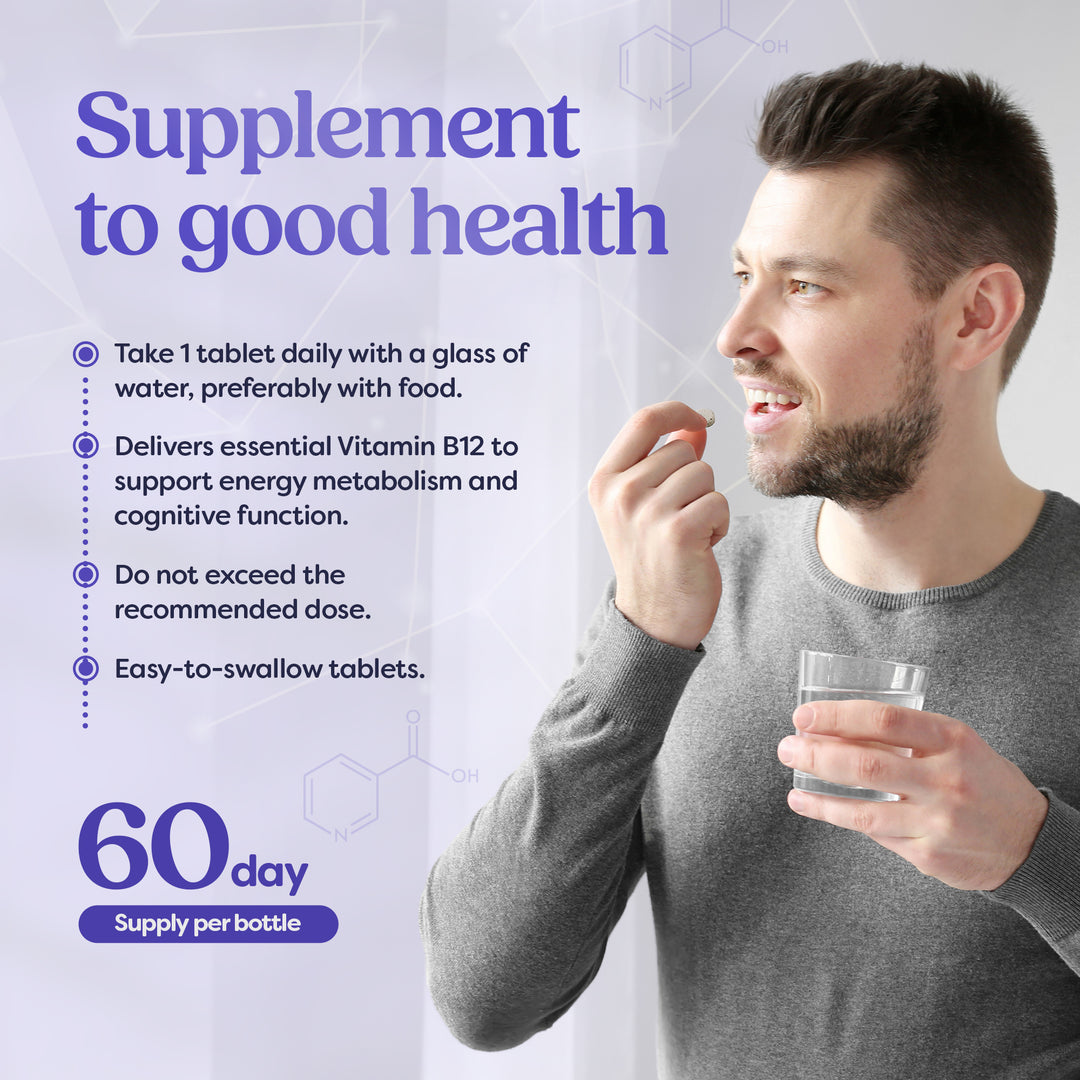 Vitamin B12 – Methylcobalamin 1000 µg (60 Tablets)