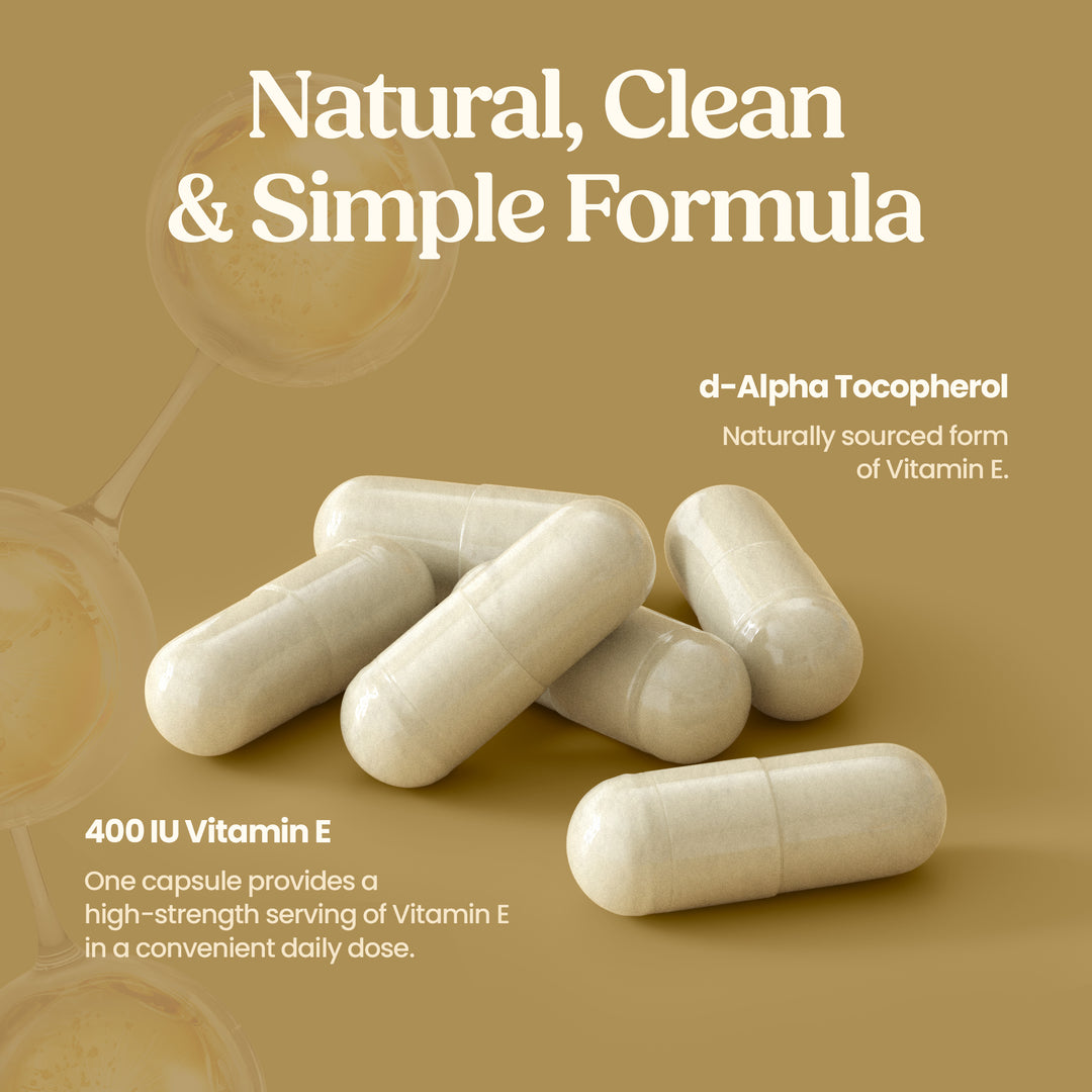 Natural Vitamin E 400 IU – 60 Capsules