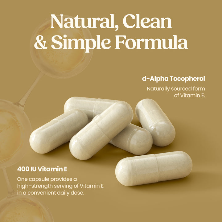 Natural Vitamin E 400 IU – 60 Capsules