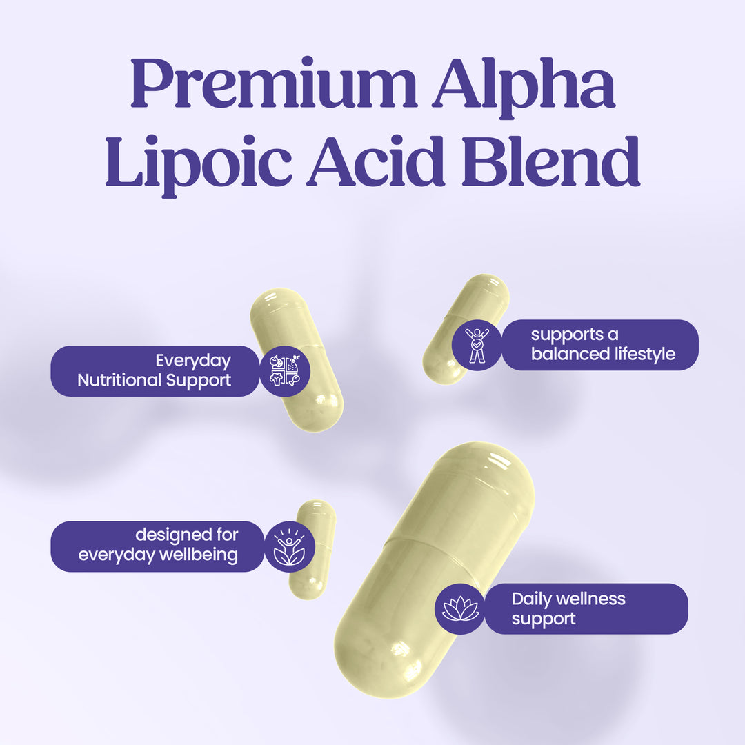 Acetyl L-Carnitine 250mg &amp; Alpha Lipoic Acid 200mg - 30 Capsules
