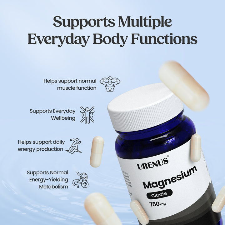 Magnesium Citrate 750mg -  60 Capsules