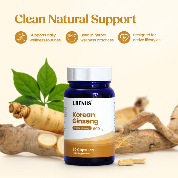 Korean (Panax) Ginseng 600mg - 30 Capsules