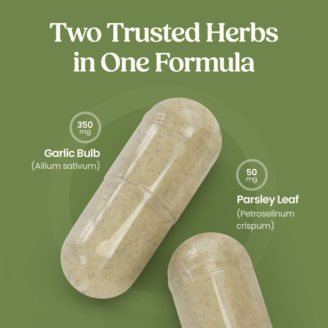 Garlic &amp; Parsley – 60 Capsules