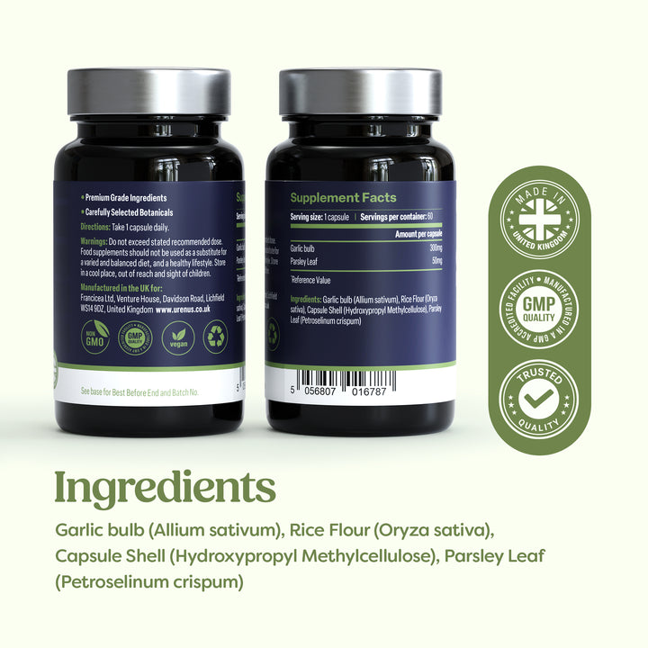 Garlic &amp; Parsley – 60 Capsules