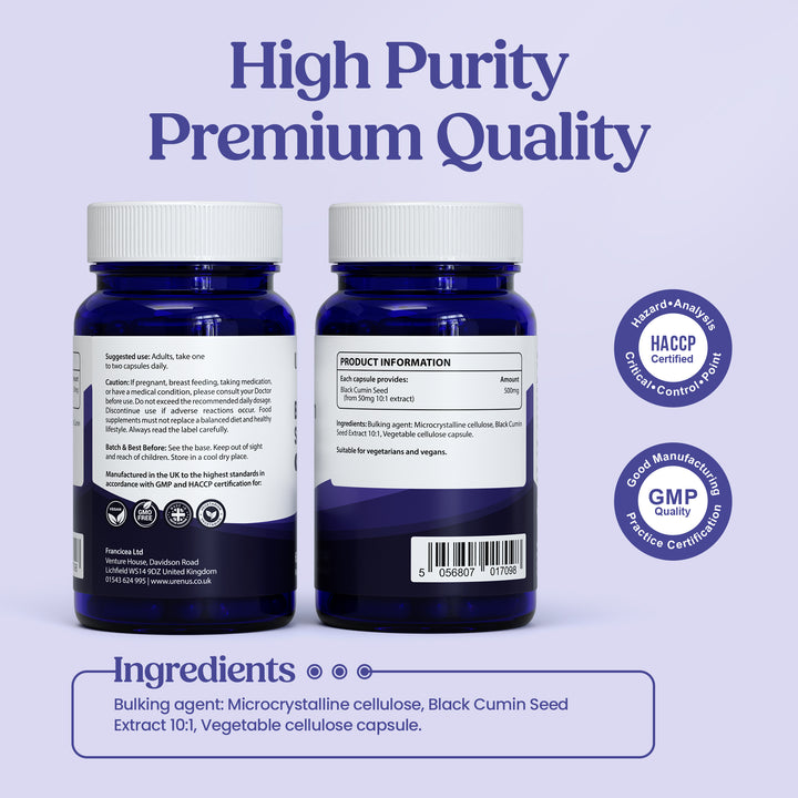 Black Cumin Seed 500mg - 60 Capsules