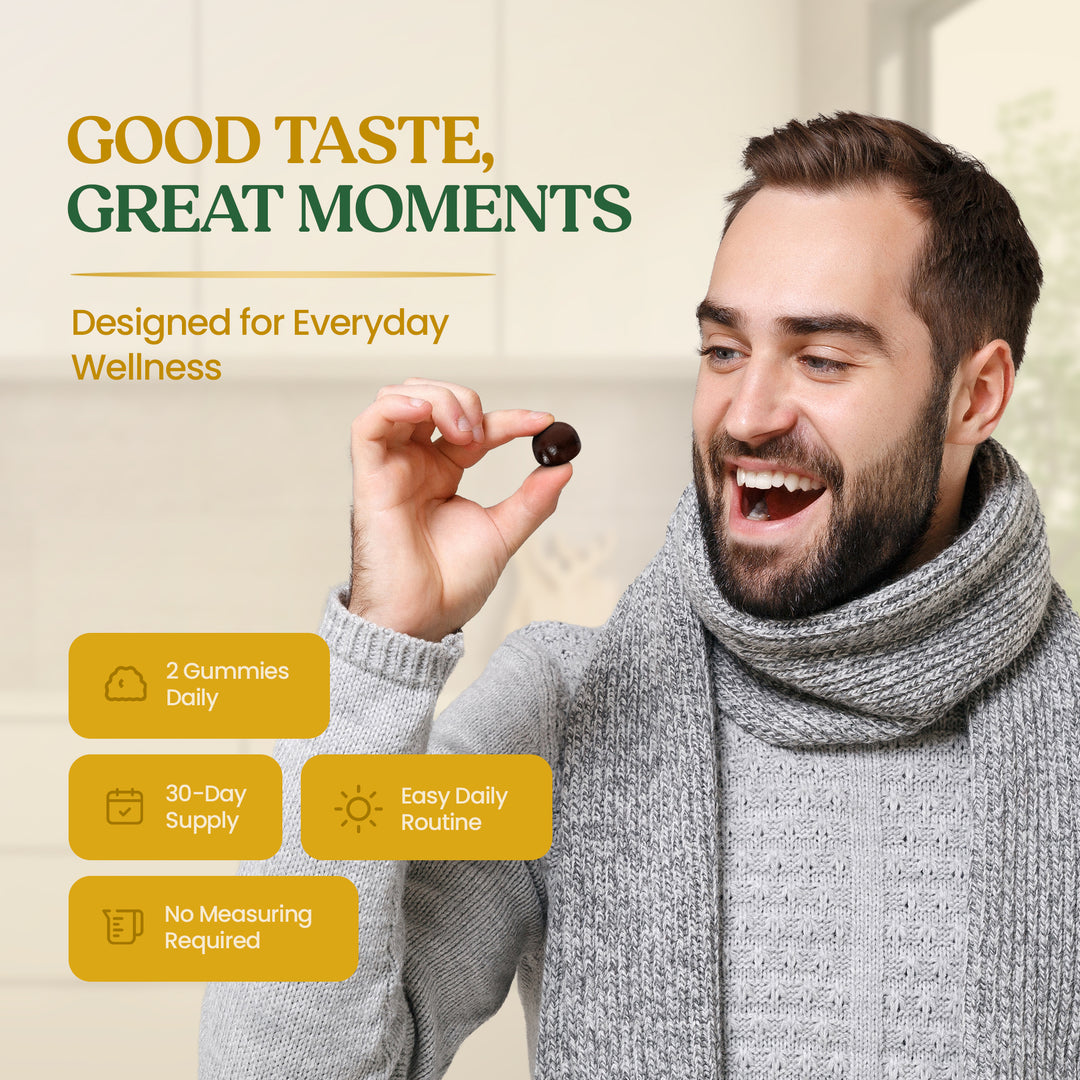 Ashwagandha Gummies 300mg with Lemon Balm, Chamomile &amp; Lavender – 60 Gummies