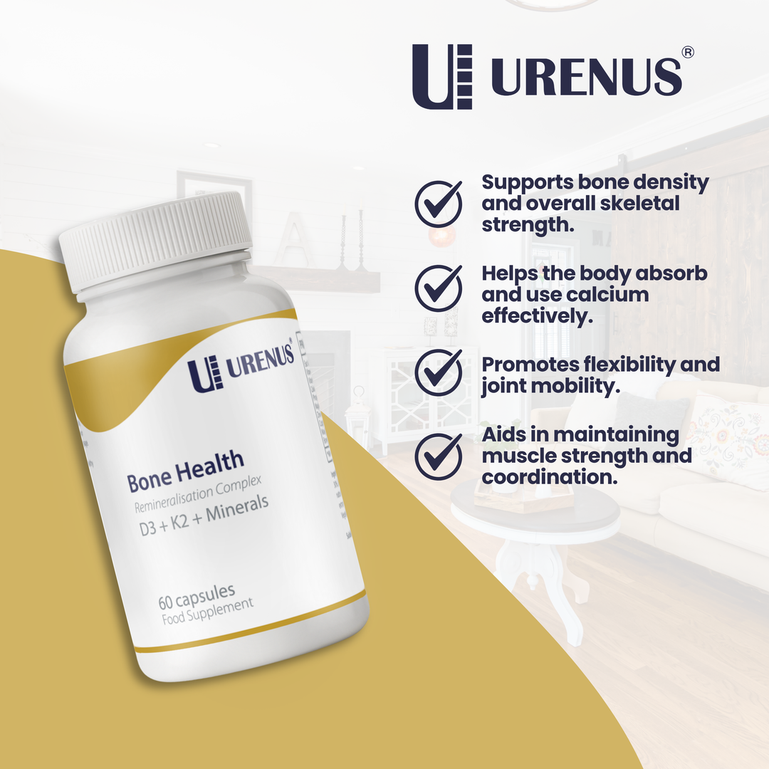 Bone Health – D3 + K2 + Minerals (60 Capsules)