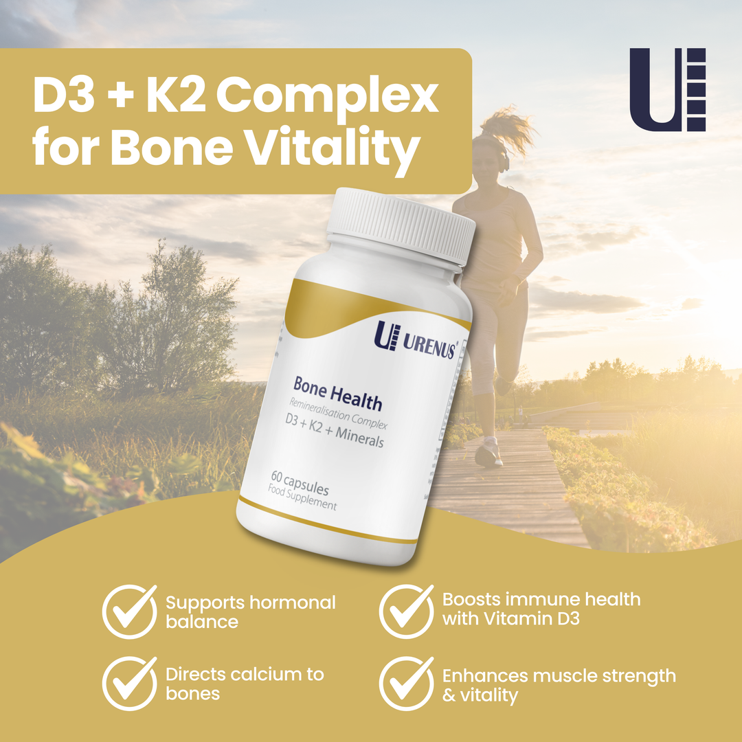 Bone Health – D3 + K2 + Minerals (60 Capsules)