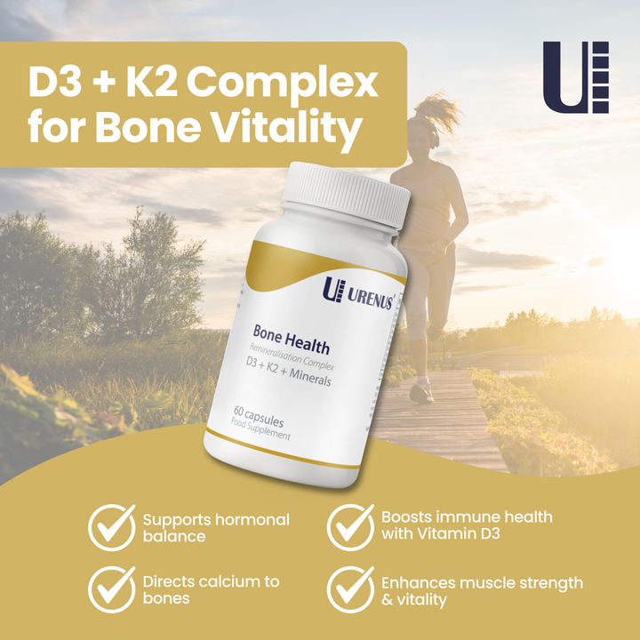 Bone Health – D3 + K2 + Minerals (60 Capsules)