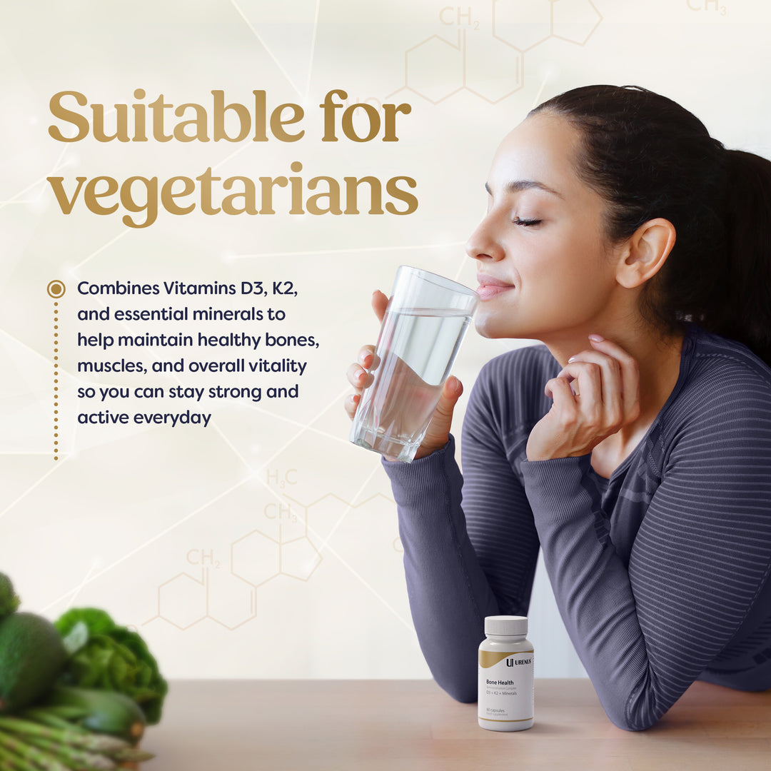 Bone Health – D3 + K2 + Minerals (60 Capsules)