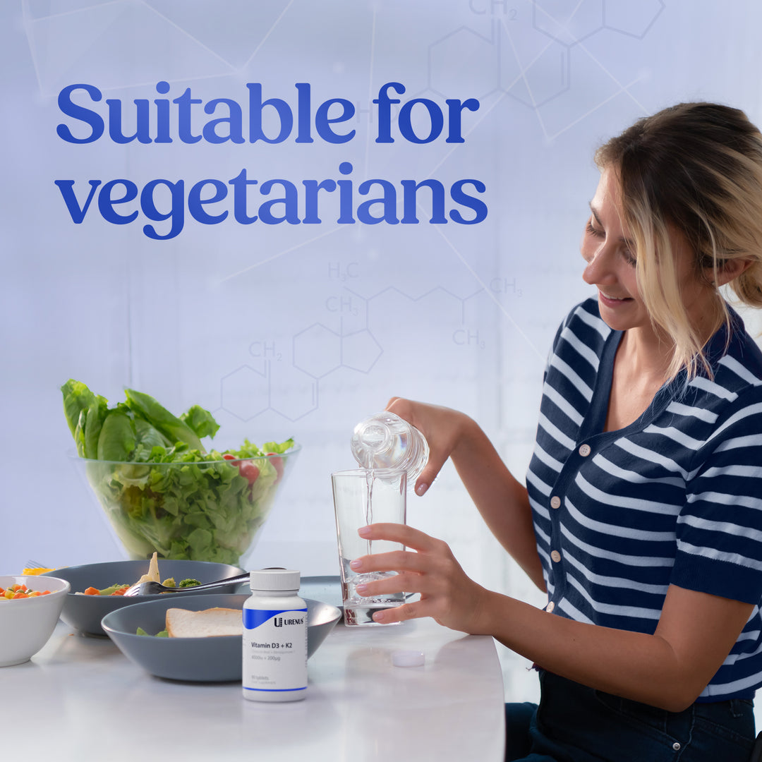 Vitamin D3 + K2 (4000 IU + 200 µg) – 90 Tablets