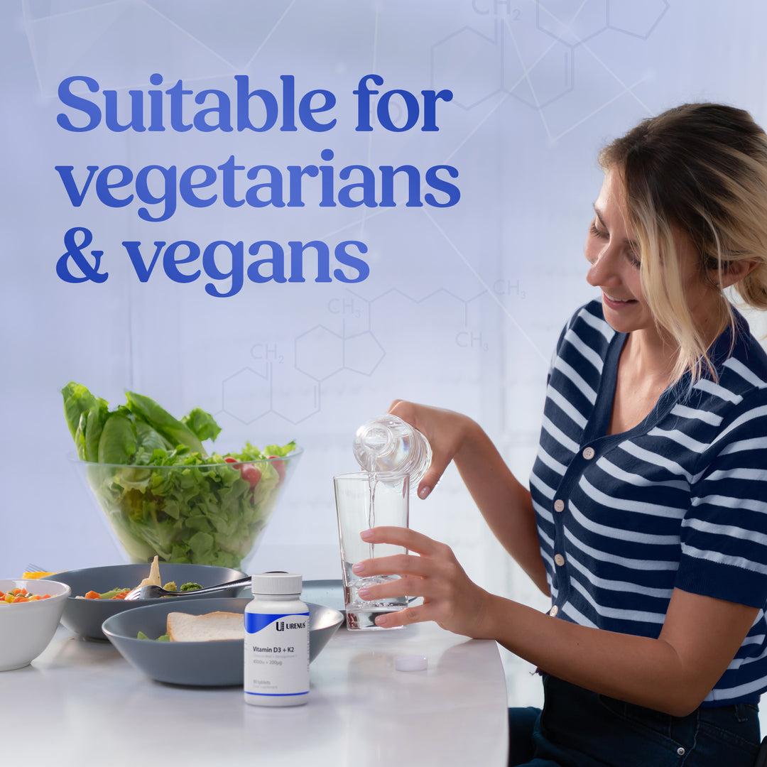 Vitamin D3 + K2 (4000 IU + 200 µg) – 90 Tablets
