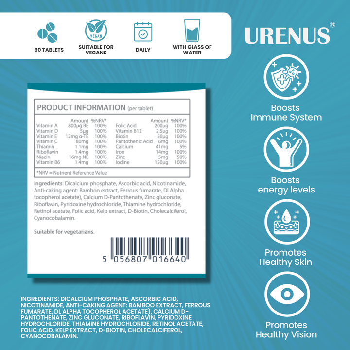 Multivitamin & Minerals – 60 Tablets
