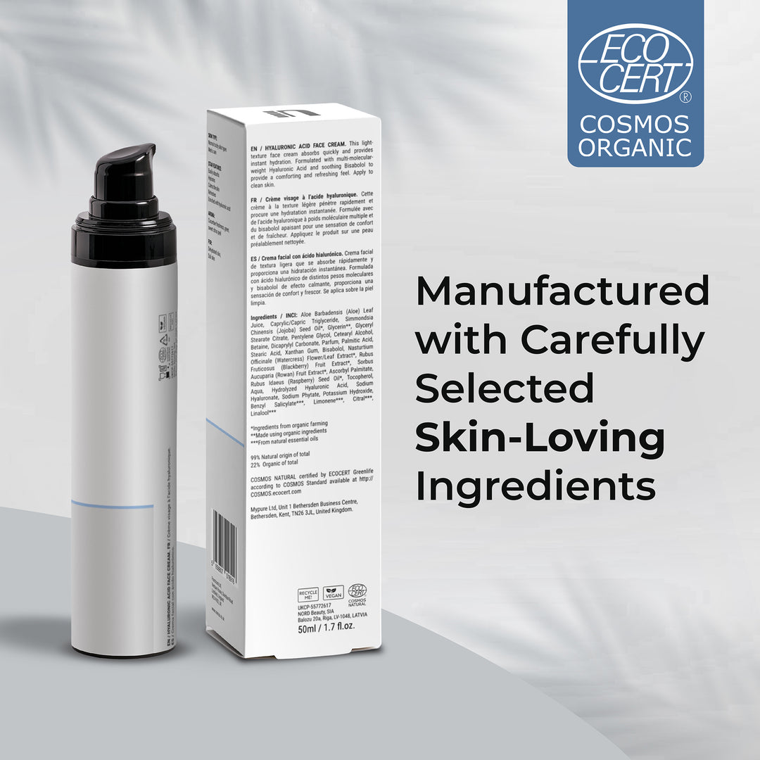 Hyaluronic Acid Face Cream for Men - 50ml