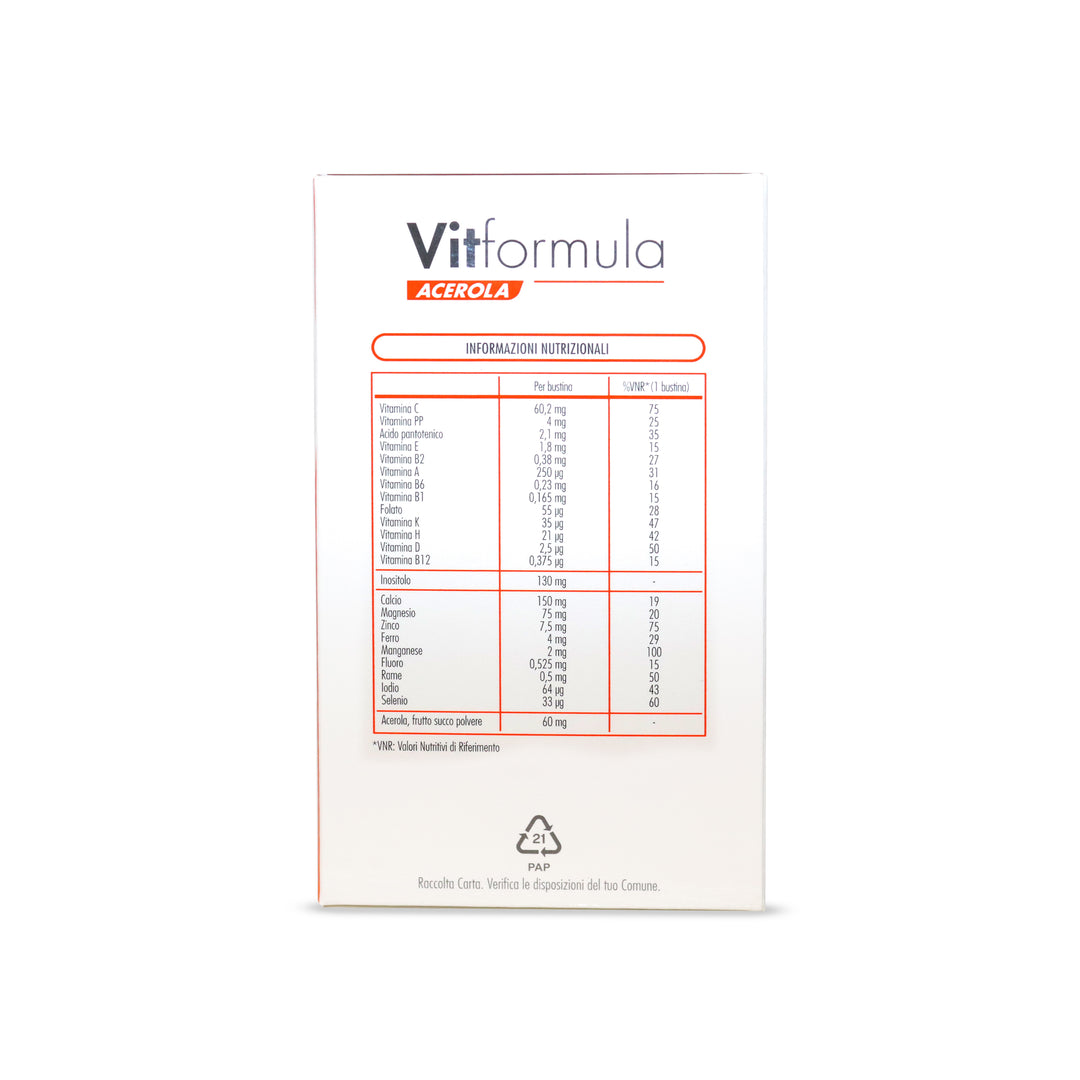 VitFormula Acerola 30 Sachets Containing 13 Vitamins and 9 Minerals