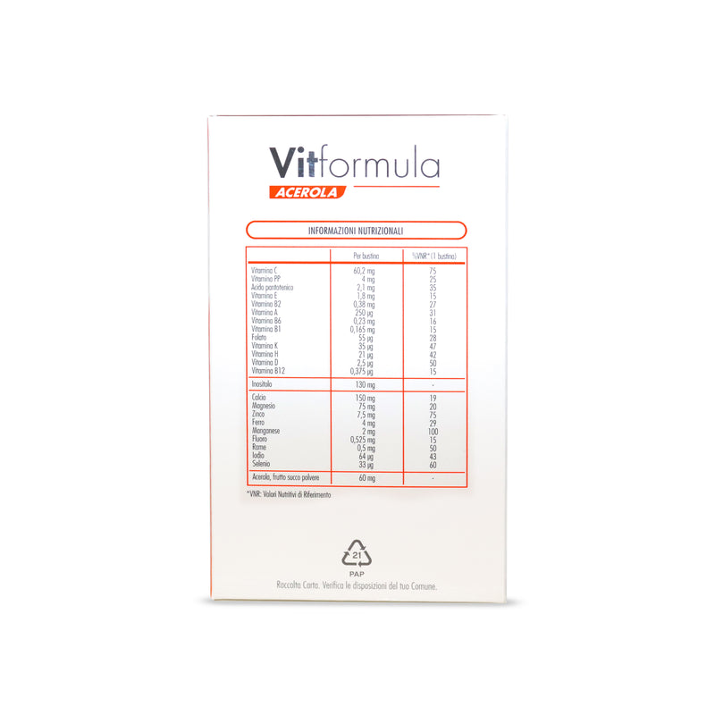 VitFormula Acerola 30 Sachets Containing 13 Vitamins and 9 Minerals