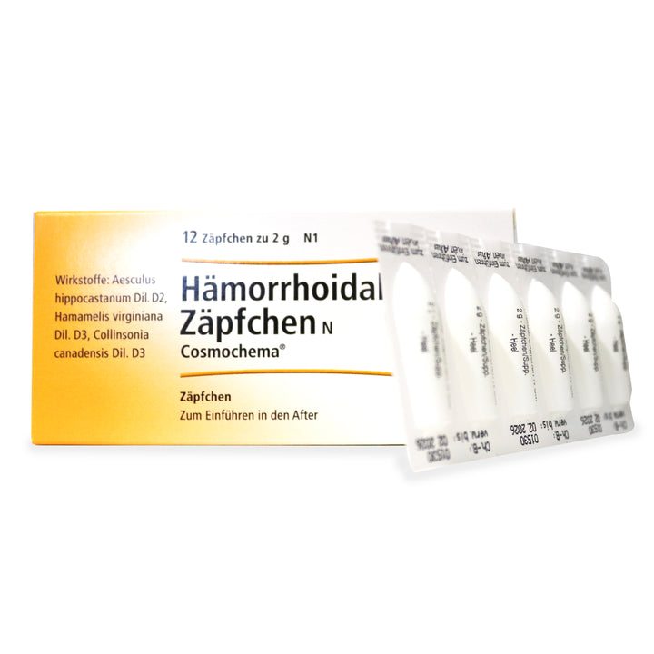 Hamamelis Cosmoplex (Hamheroidal) Hamorrhoidal Zapfchen 12 Suppositories