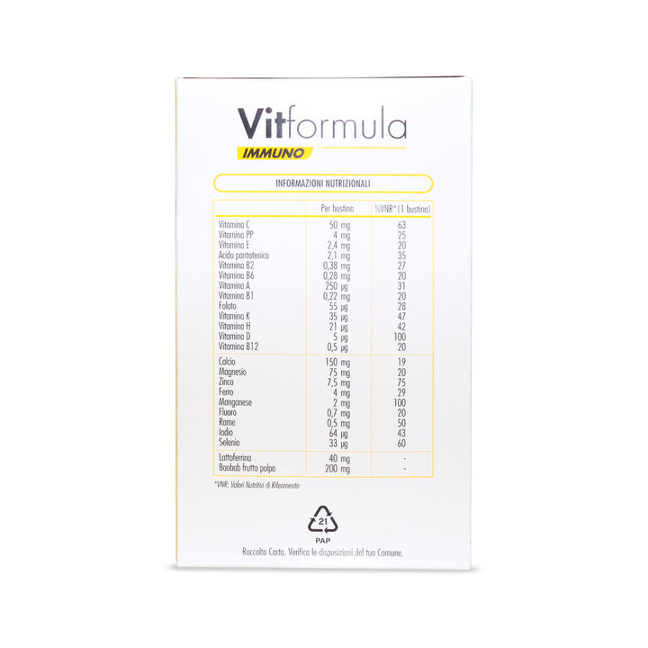 VitFormula Immuno 30 Sachets Containing 13 Vitamins and 9 Minerals