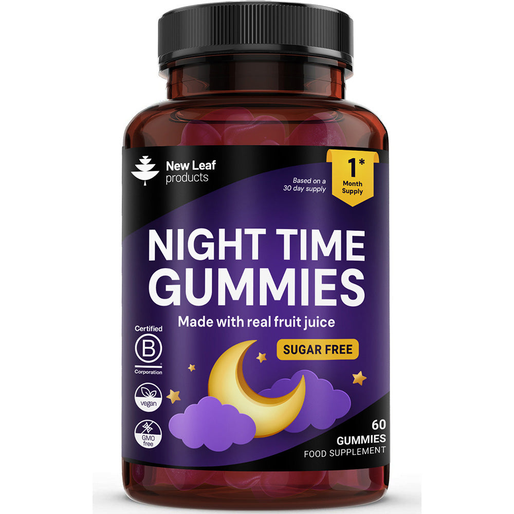 Night Time Sleep Gummies 60 gummies New Leaf