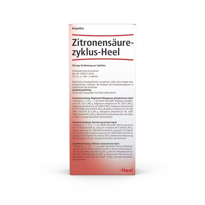 Citric Acid Cycle Set (Zitronensaurezllaus) 10 Ampoules