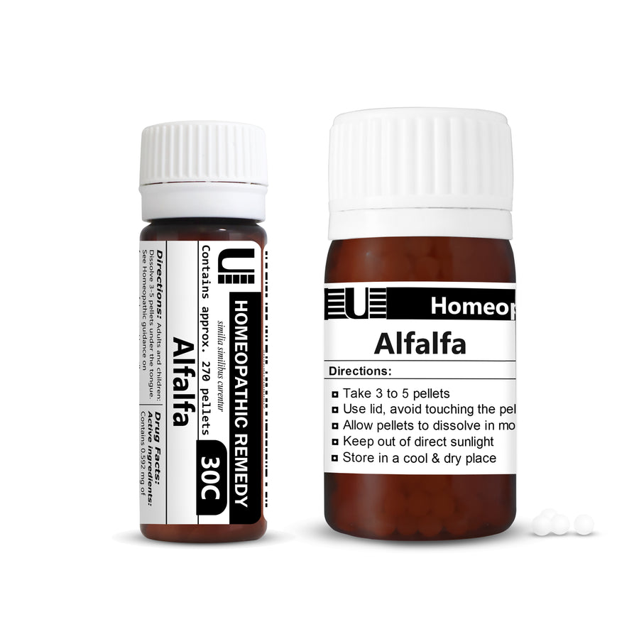 Alfalfa in 6C 30C 200C or 1M Urenus Homeopathic Remedy Homeopathy Medicine