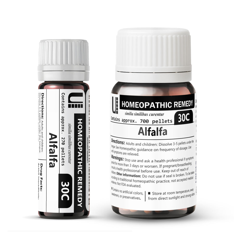 Alfalfa in 6C 30C 200C or 1M Urenus Homeopathic Remedy Homeopathy Medicine