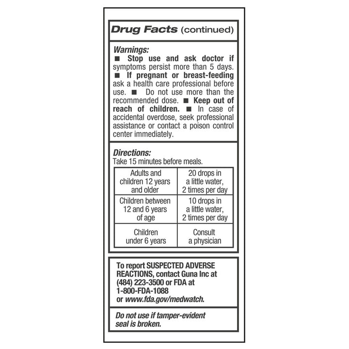 GUNA DIGESTION PLUS 30ml Drops