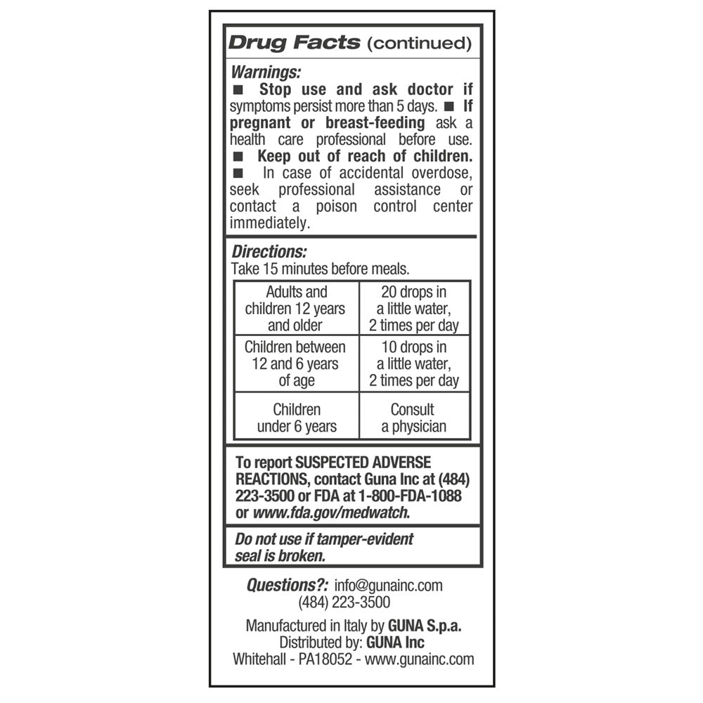 GUNA LYMPHO DETOX DROPS 30ml Drops