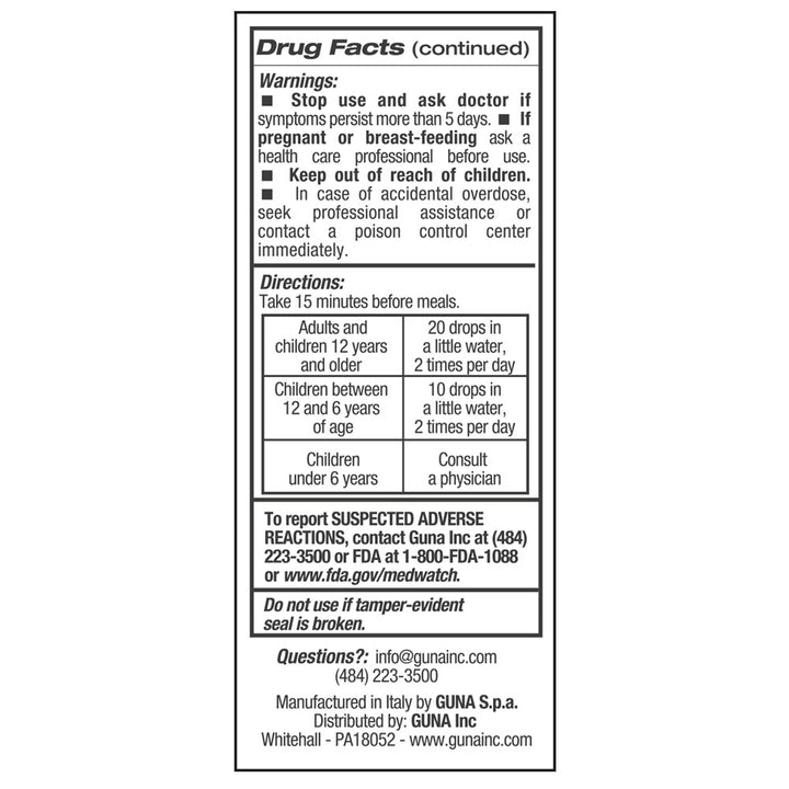 GUNA LYMPHO DETOX DROPS 30ml Drops