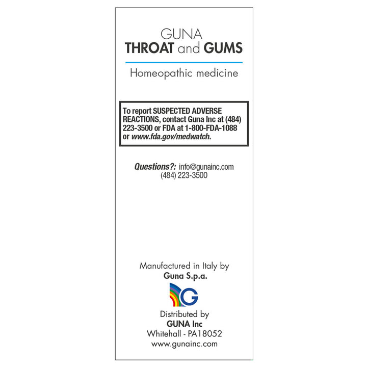 GUNA THROAT and GUMS Oral Spary 50ml