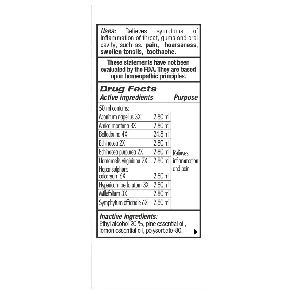 GUNA THROAT and GUMS Oral Spary 50ml