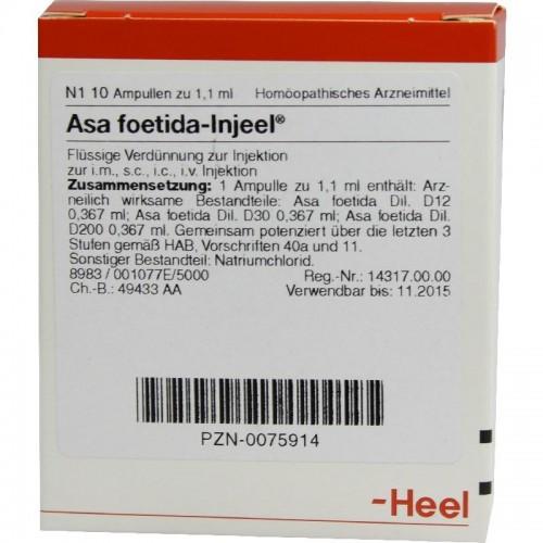 Asa Foetida injeel 10 Ampoules-Urenus