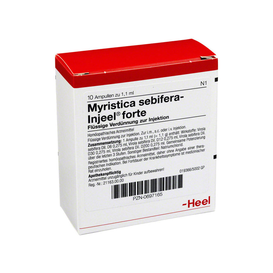 Myristica Sebifera Injeel Forte 10 Ampoules-Urenus