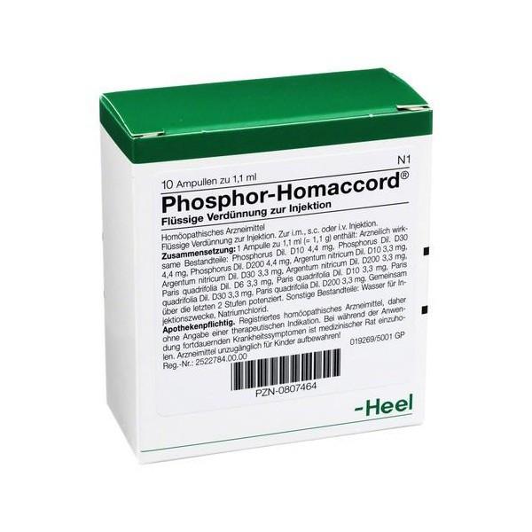 Phosphor Homaccord 10 Ampoules-Urenus