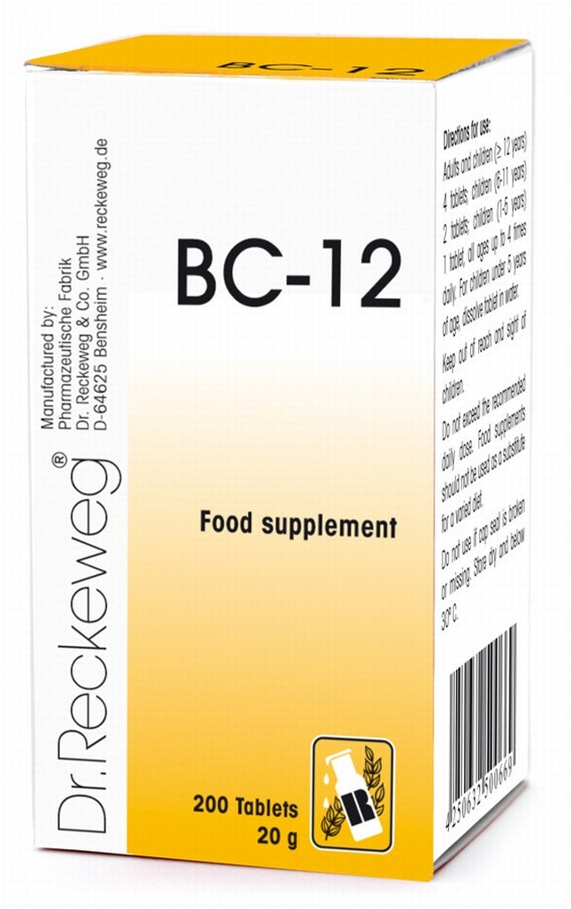 Schuessler Combination Tissue Salt BC-12 HEADACHE