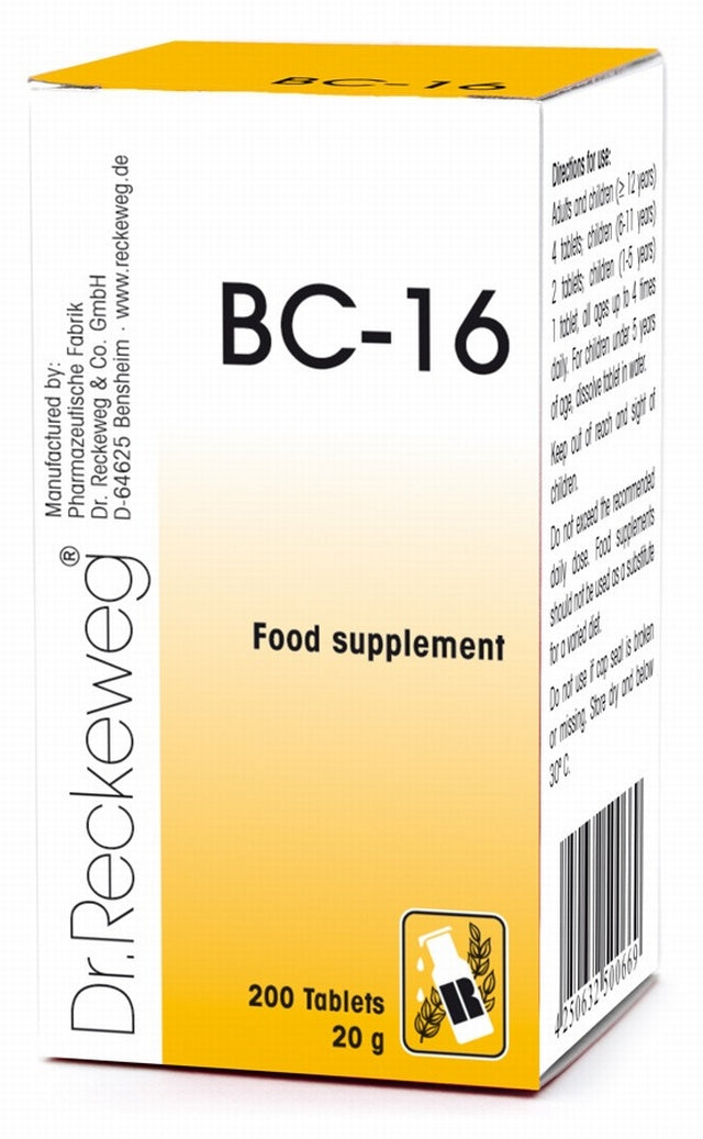 Schuessler Combination Tissue Salt BC-16 NERVOUS EXHAUSTION