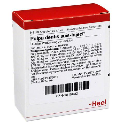 Pulpa Dentis Suis 10 Ampoules-Urenus