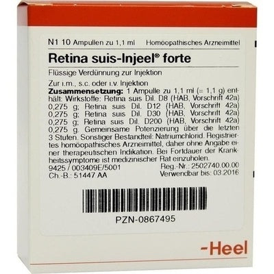 Retina Suis FORTE 10 Ampoules-Urenus