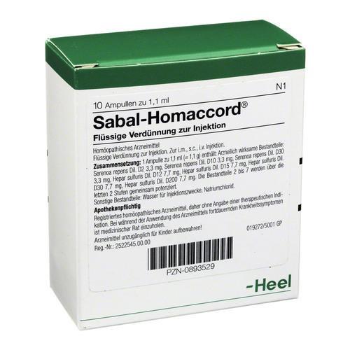 Sabal Homaccord 10 Ampoules-Urenus