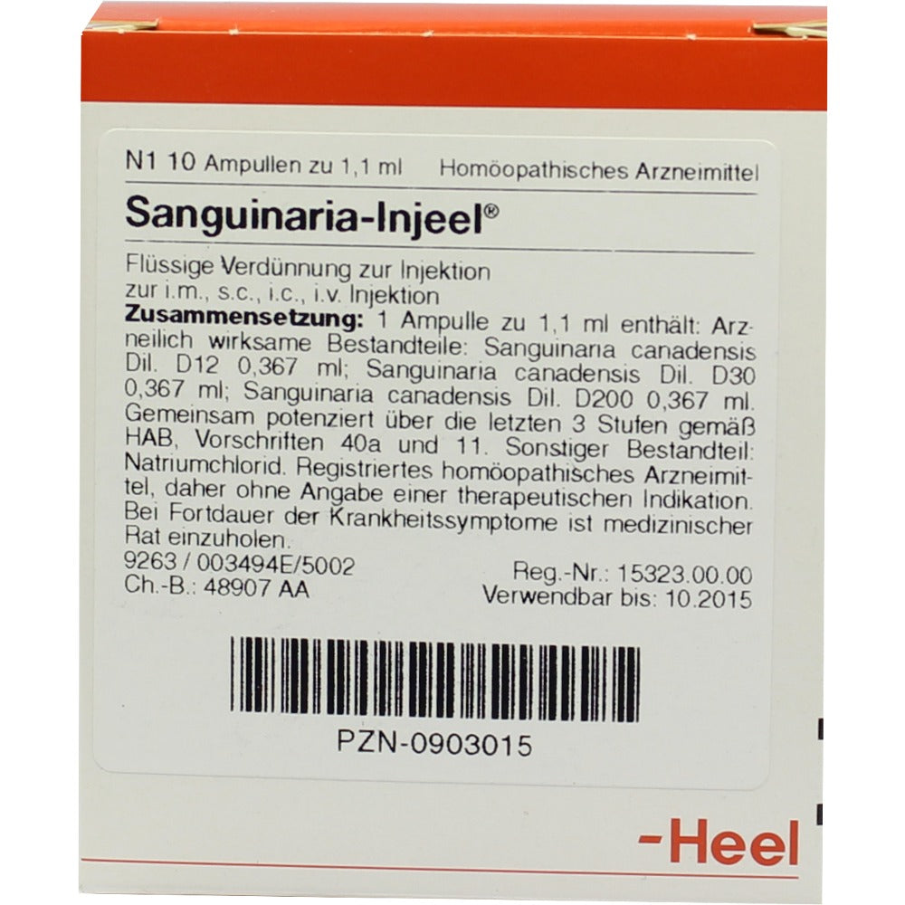 Sanguinaria 10 Ampoules-Urenus